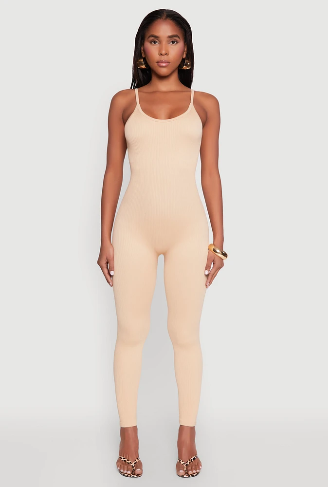Womens Daisy Seamless Scoop Neck Cami Jumpsuit,