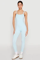 Womens Daisy Seamless Ribbed Knit Catsuit,