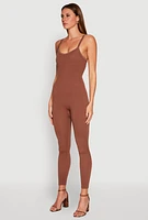 Womens Daisy Seamless Ribbed Knit Catsuit, M