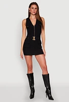 Womens Hyper Stretch Cargo Pocket Mini Dress, S