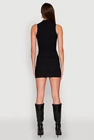 Womens Hyper Stretch Cargo Pocket Mini Dress, S