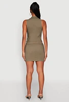 Womens Hyper Stretch Cargo Pocket Mini Dress, M