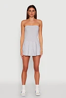 Womens Pleated Skater Dress,