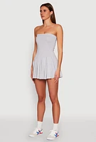 Womens Pleated Skater Dress,