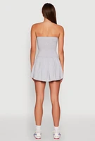 Womens Pleated Skater Dress,