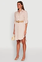 Womens High Low Shirt Dress,