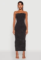 Womens Daisy Mineral Wash Maxi Tube Dress,