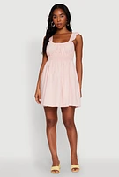 Womens Haute Monde Ruffled Strap Babydoll Sundress,