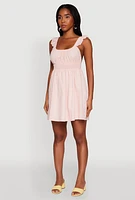 Womens Haute Monde Ruffled Strap Babydoll Sundress,