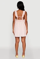 Womens Haute Monde Ruffled Strap Babydoll Sundress,