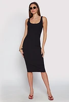 Womens Haute Monde Ribbed Knit Tank Dress,