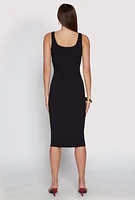 Womens Haute Monde Ribbed Knit Tank Dress,