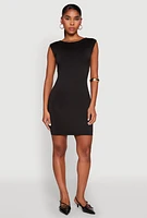 Womens Open Back Ruched Bodycon Dress,