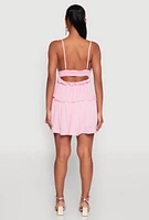 Womens Iris Crochet Detail Tiered Dress,