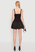 Womens Iris Poplin Keyhole Front Bubble Hem Dress,