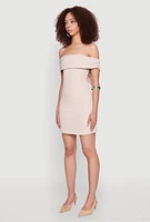 Womens Iris Bow Detail Ruched Overlay Dress,