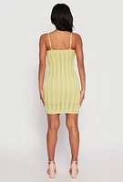 Womens Almost Famous Sweetheart Tie Front Mini Dress, Green, Size XL
