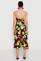 Womens Almost Famous Assorted Fruit Smocked Dress, Multi,