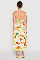 Womens Almost Famous Assorted Fruit Smocked Dress, Multi,