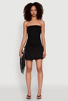 Womens Almost Famous Convertible Bubble Hem Dress,