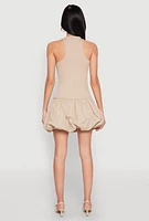 Womens Almost Famous Racerback Tank Bubble Hem Dress,