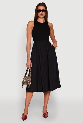 Womens Tank Maxi Skater Dress,