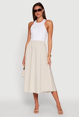 Womens Keyhole Racerback Maxi Dress,