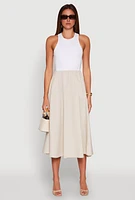 Womens Keyhole Racerback Maxi Dress,