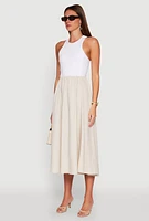 Womens Keyhole Racerback Maxi Dress,