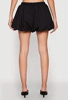 Womens Poplin Bubble Shorts,
