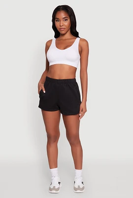 Womens Activewear Fleece Lined Sweatshorts,