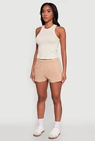 Womens Activewear Fleece Lined Sweatshorts,