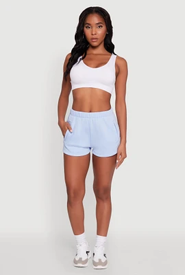 Womens Activewear Fleece Lined Sweatshorts,