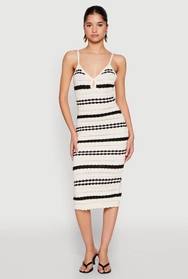 Womens Almost Famous Striped Cami Dress, Multi, Size XL