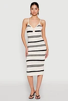 Womens Almost Famous Striped Cami Dress, Multi, Size XL