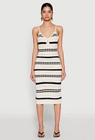 Womens Almost Famous Striped Cami Dress, Multi, Size XL