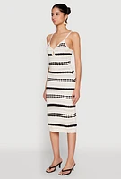 Womens Almost Famous Striped Cami Dress, Multi, Size XL