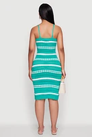 Womens Almost Famous Striped Cami Dress,
