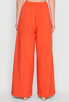 Womens Trendy High Waisted Wide Leg Dress Pants with Pleats,
