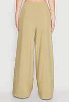 Womens High Waisted Pintuck Detail Pants,