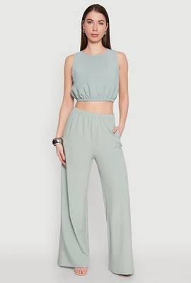 Womens High Waisted Palazzo Pants,