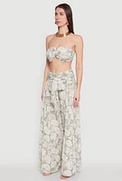 Womens Ruched Front Bandeau Top,