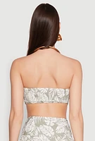 Womens Ruched Front Bandeau Top,