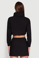 Womens Hyperstretch Asymmetrical Zip Front Jacket, Black, Size L