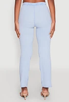 Womens Spoon Jeans Gauze Knit Drawstring Pants, Blue,