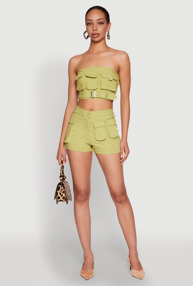 Womens Hyper Stretch Utility Shorts,