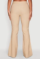 Womens Flared Pull On Dress Pants,