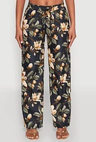 Womens Spoon Jeans Drawstring Wide Leg Pants, Multi, Size XL