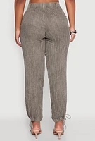 Womens Spoon Jeans Gauze Knit Cargo Joggers,