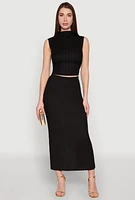 Womens Ruched Funnel Neck Sleeveless Top, Black, Size XL